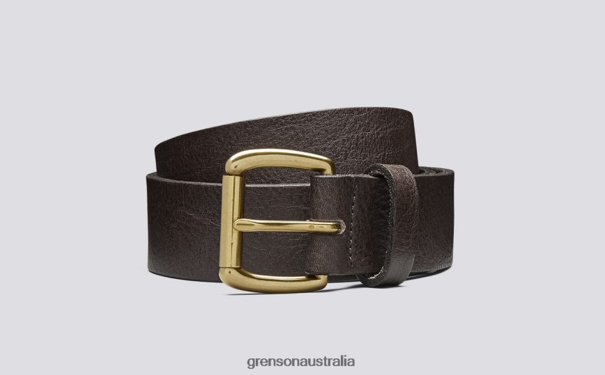 Grenson JEANS BELT Unisex Burnt Oak Accessories LFTT6B517