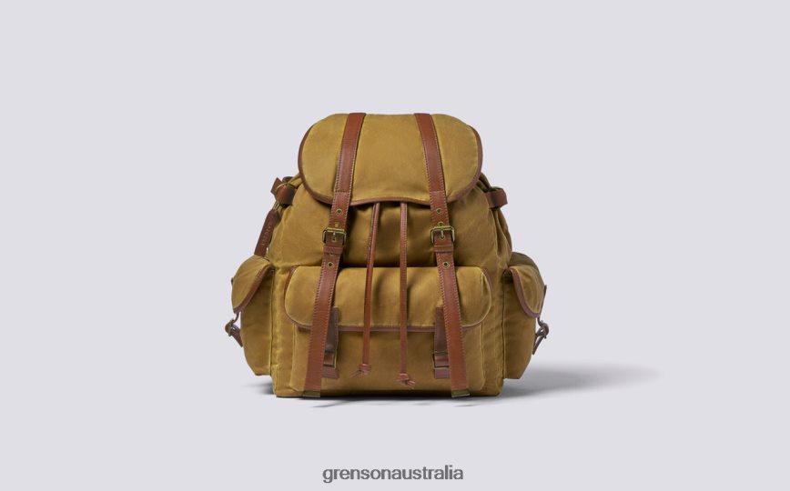 Grenson LARGE BACKPACK Unisex Khaki Accessories LFTT6B511