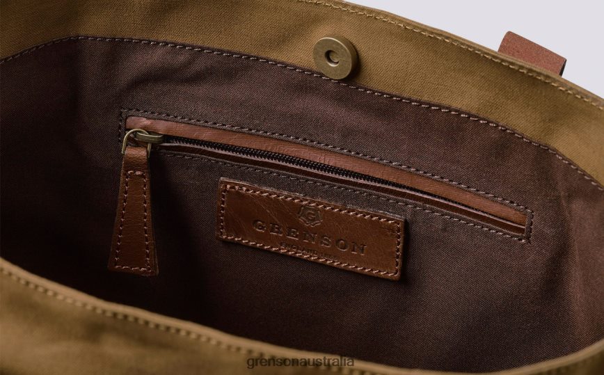 Grenson TOTE BAG Unisex Khaki Accessories LFTT6B512