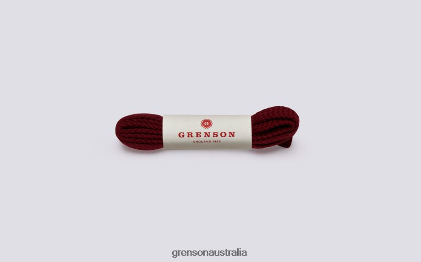 Grenson FLAT SHOE LACES Unisex Claret Accessories LFTT6B428