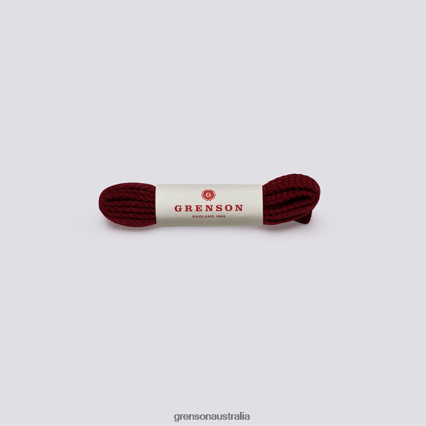 Grenson FLAT SHOE LACES Unisex Claret Accessories LFTT6B428