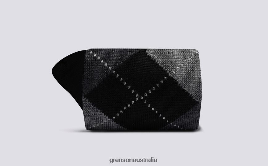 Grenson ARGYLE SOCK Men Black Accessories LFTT6B451