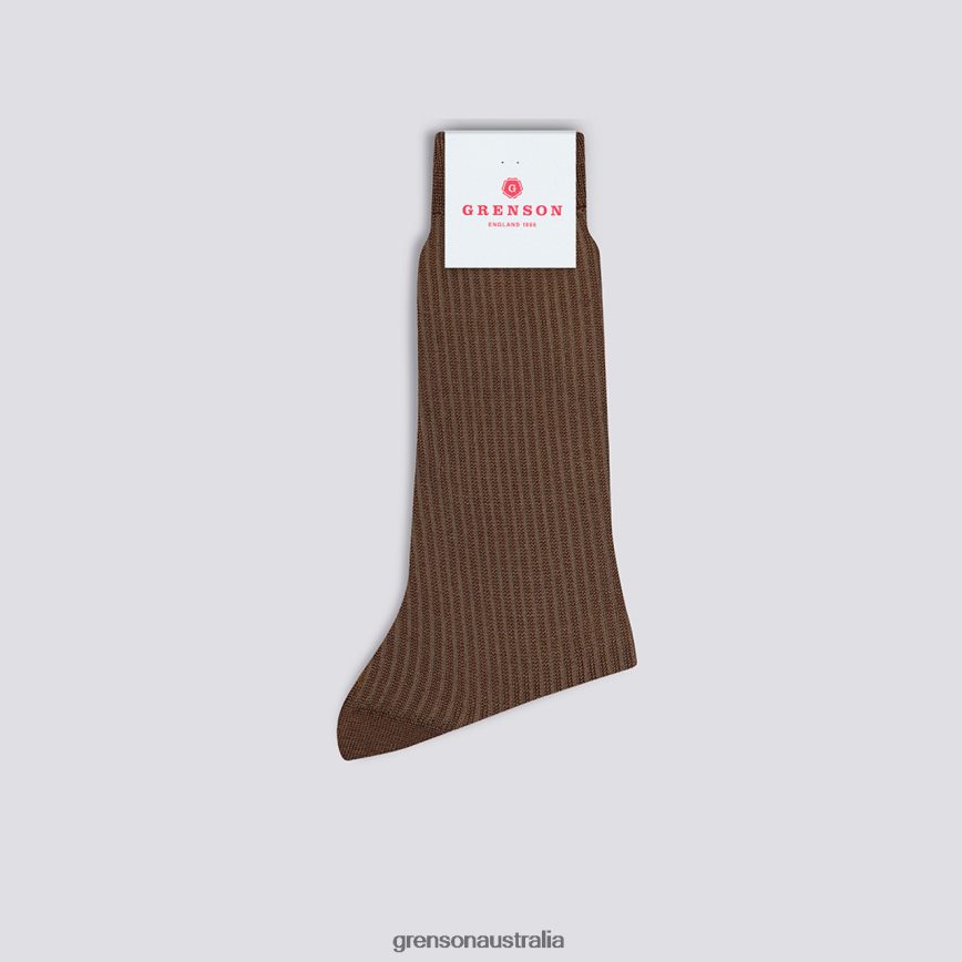 Grenson FALSE SEAM SOCK Women Brown Accessories LFTT6B508