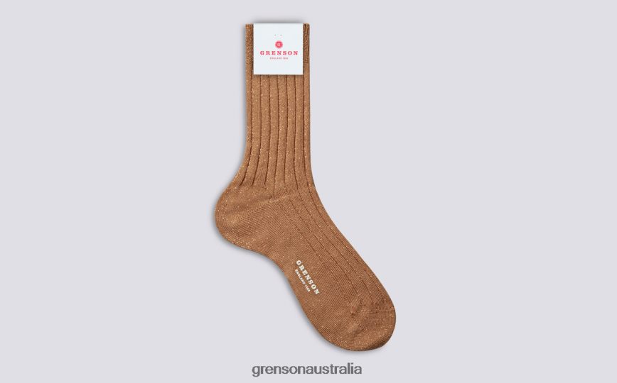 Grenson GLITTER RIB SOCK Women Honey Accessories LFTT6B471