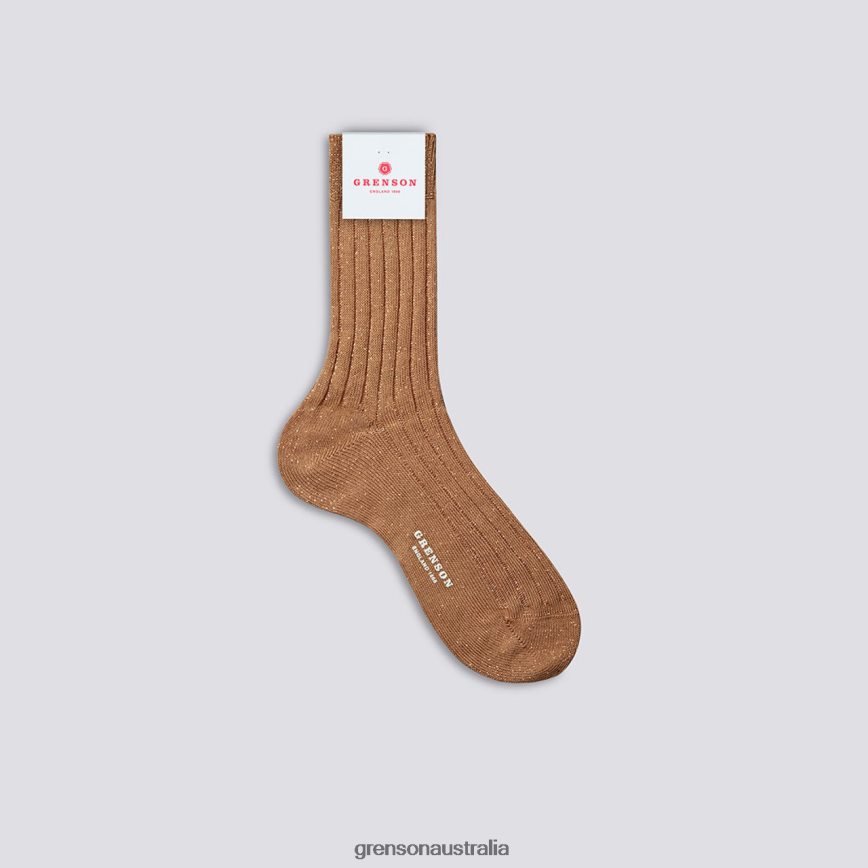 Grenson GLITTER RIB SOCK Women Honey Accessories LFTT6B471