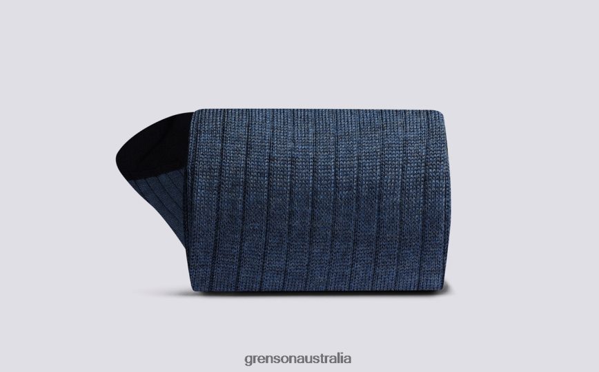 Grenson HEEL/TOE SOCK Men Blue Accessories LFTT6B452