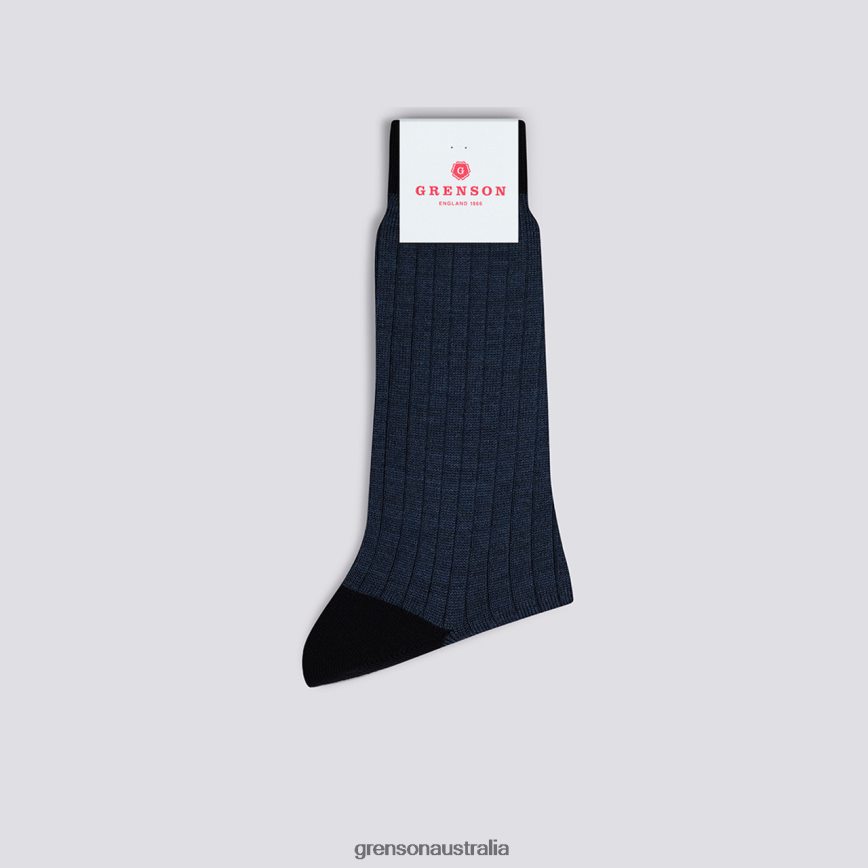 Grenson HEEL/TOE SOCK Men Blue Accessories LFTT6B452