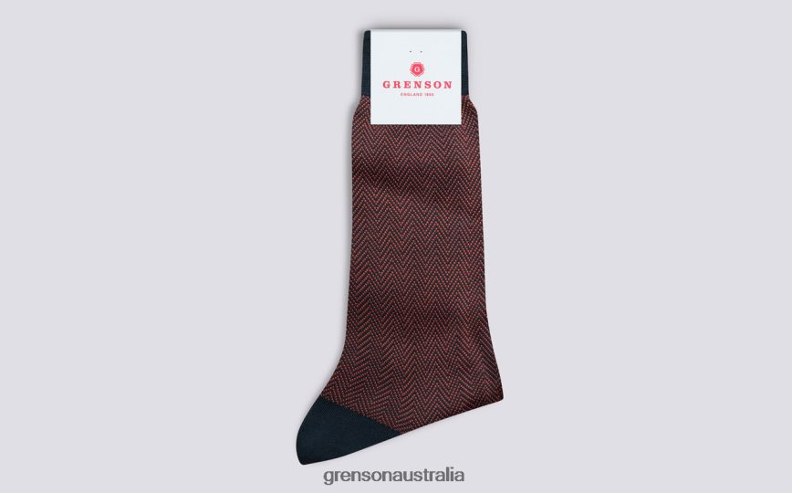 Grenson HERRINGBONE SOCK Men Pink Accessories LFTT6B493