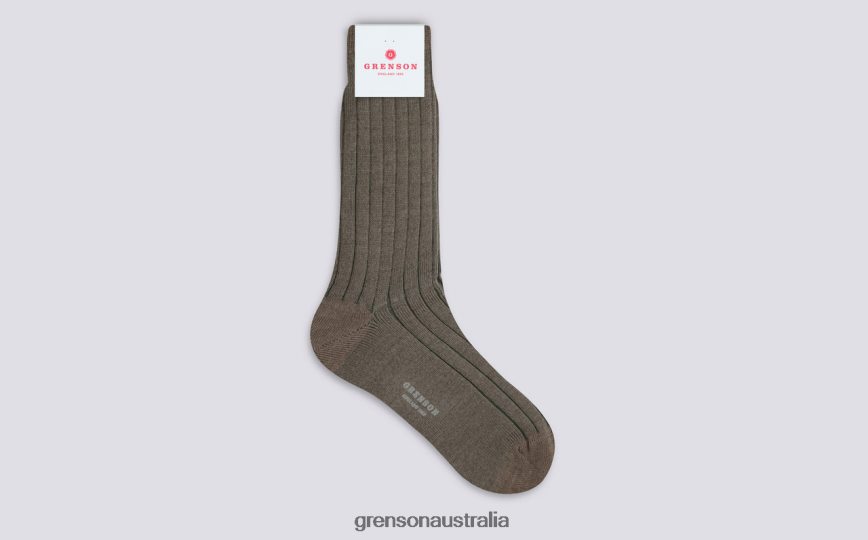 Grenson PLAIN RIB SOCK Men Beige Accessories LFTT6B455
