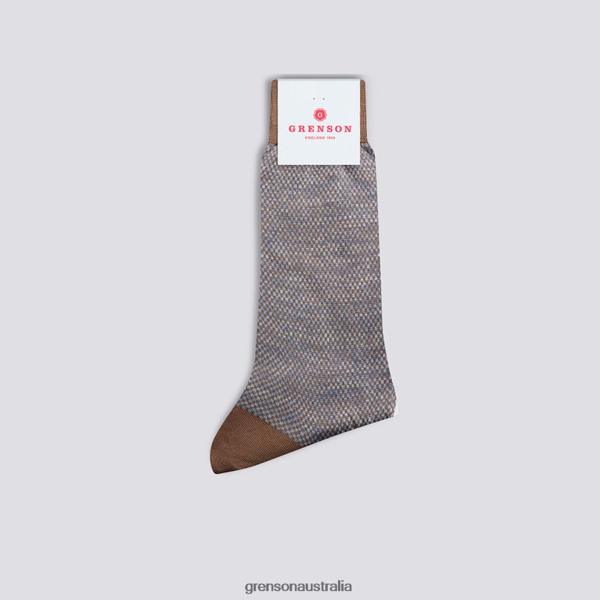 Grenson SCALE SOCK Men Taupe Accessories LFTT6B489
