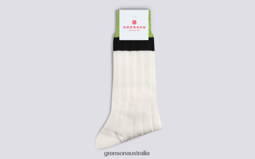 Grenson TOP STRIPE SOCK Women Cream Accessories LFTT6B475