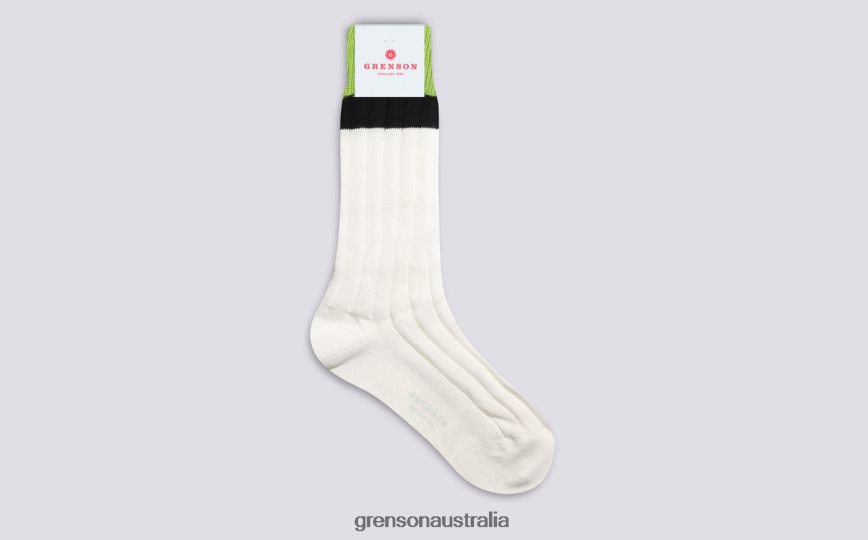 Grenson TOP STRIPE SOCK Women Cream Accessories LFTT6B475