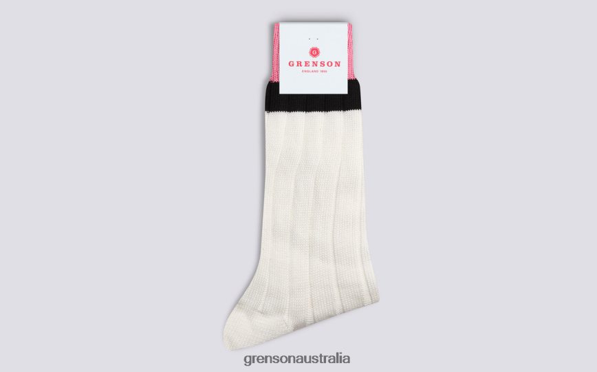 Grenson TOP STRIPE SOCK Women Cream Accessories LFTT6B476