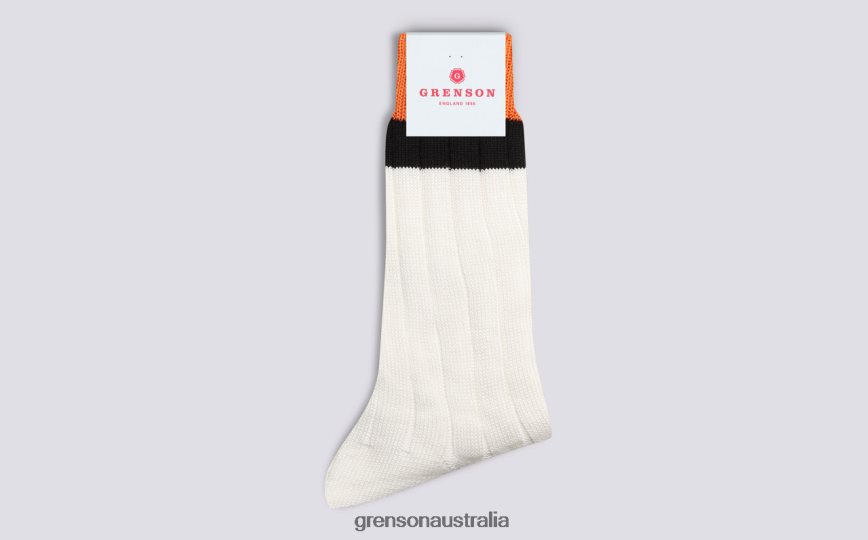 Grenson TOP STRIPE SOCK Women Cream Accessories LFTT6B477