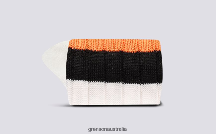 Grenson TOP STRIPE SOCK Women Cream Accessories LFTT6B477