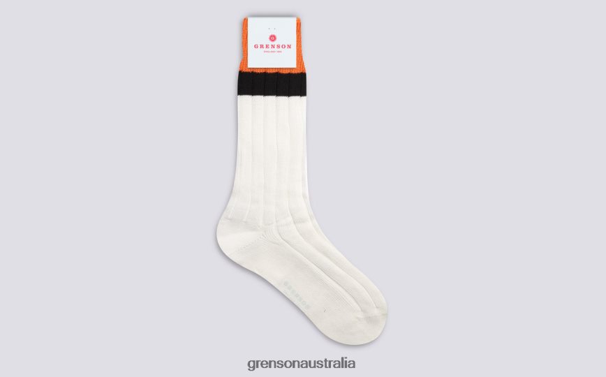Grenson TOP STRIPE SOCK Women Cream Accessories LFTT6B477