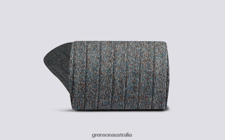 Grenson TV FUZZ SOCK Men Blue Accessories LFTT6B465