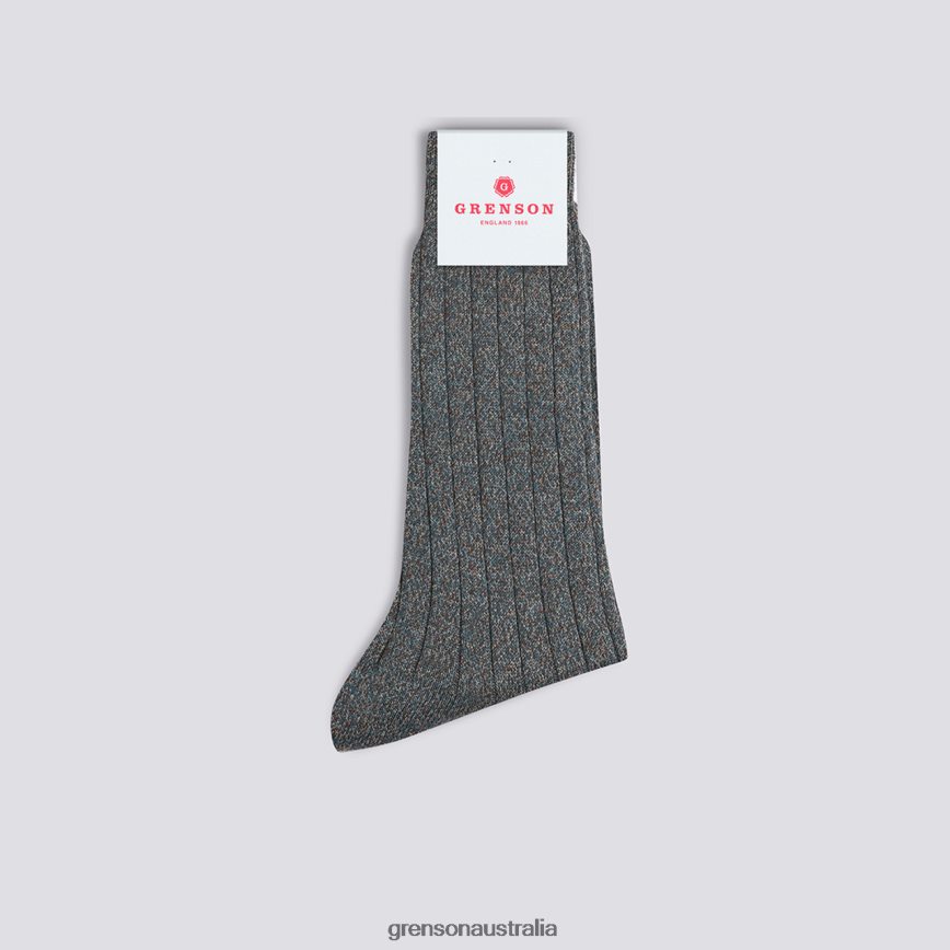 Grenson TV FUZZ SOCK Men Blue Accessories LFTT6B465