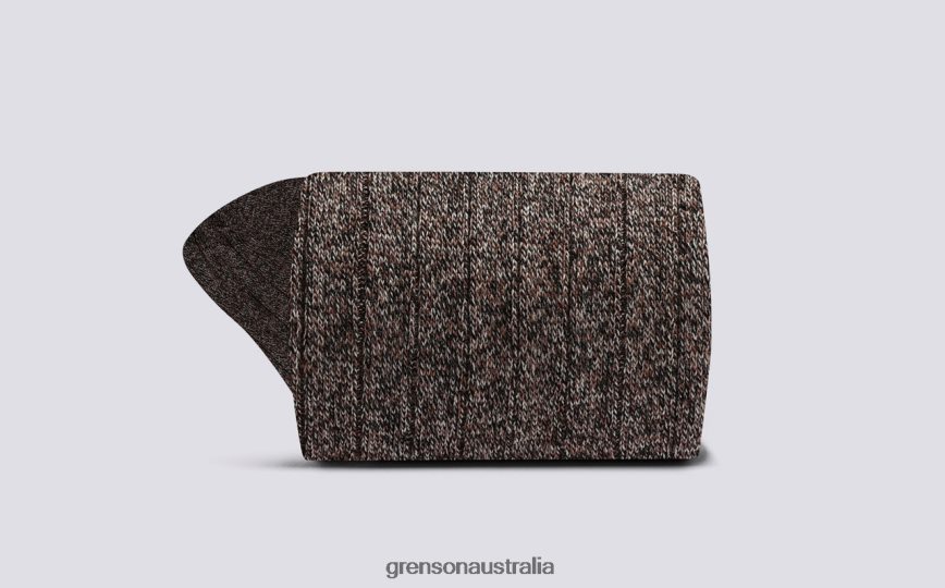 Grenson TV FUZZ SOCK Men Brown Accessories LFTT6B466