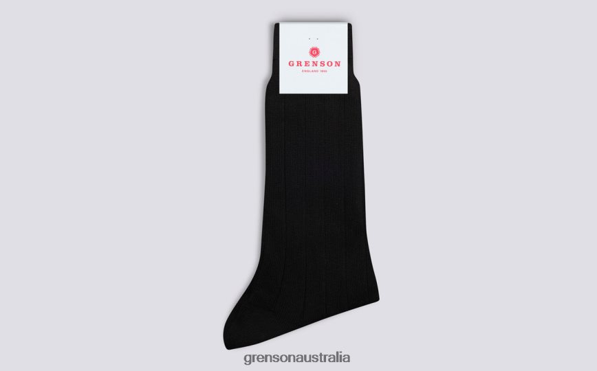 Grenson WIDE RIB SOCK Men Black Accessories LFTT6B495
