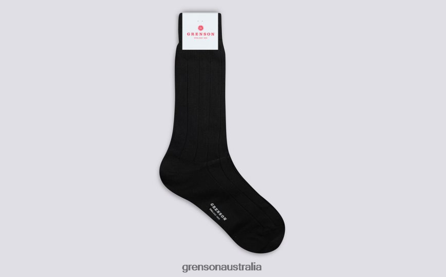 Grenson WIDE RIB SOCK Men Black Accessories LFTT6B495