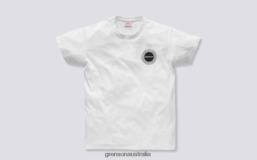 Grenson SUN BURST T-SHIRT Unisex White Clothes LFTT6B530