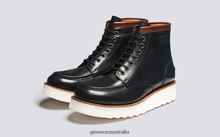 Grenson ASA Men Black Boots LFTT6B53
