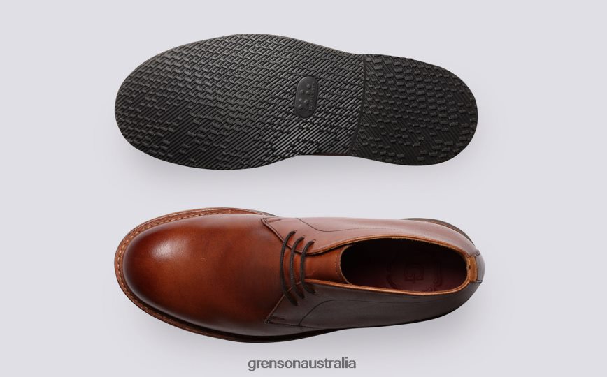 Grenson CLEMENT Men Tan Handpainted Boots LFTT6B21