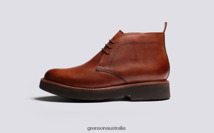 Grenson CLEMENT Men Tan Handpainted Boots LFTT6B21