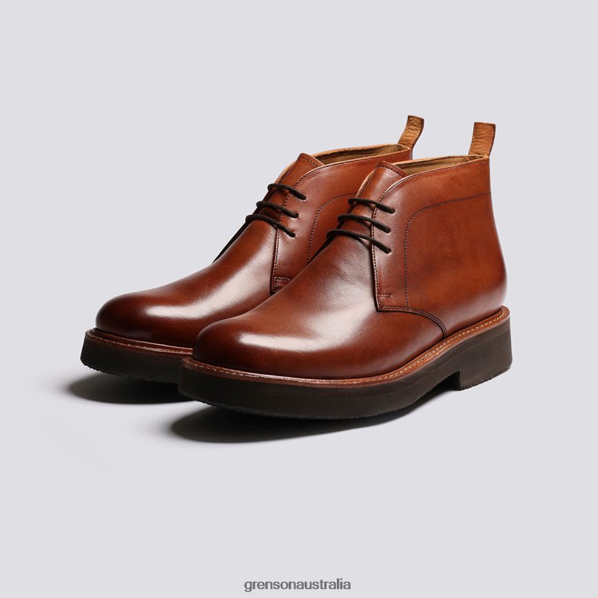 Grenson CLEMENT Men Tan Handpainted Boots LFTT6B21