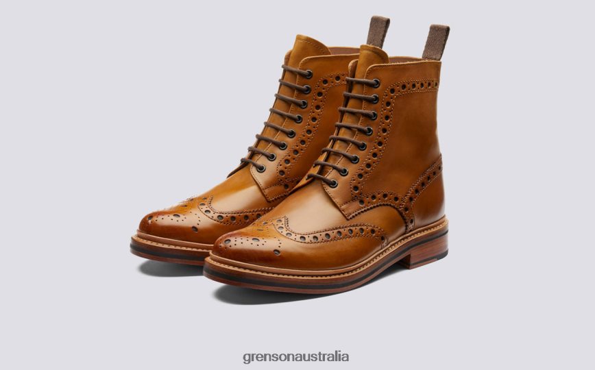 Grenson FRED Men Tan Boots LFTT6B3