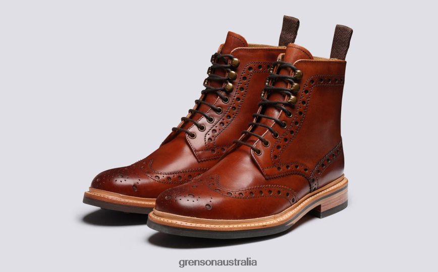 Grenson FRED Men Tan Boots LFTT6B33