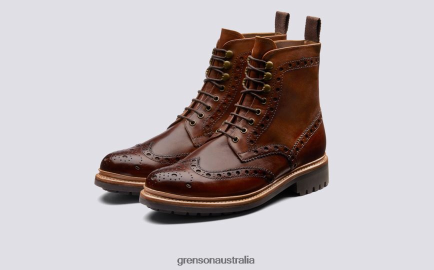 Grenson FRED Men Tan Boots LFTT6B34