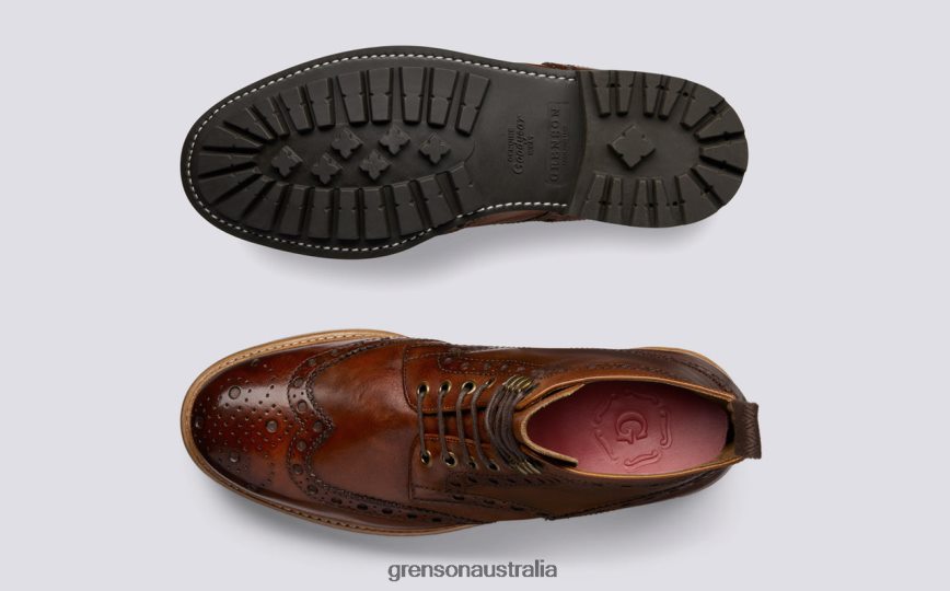 Grenson FRED Men Tan Boots LFTT6B34