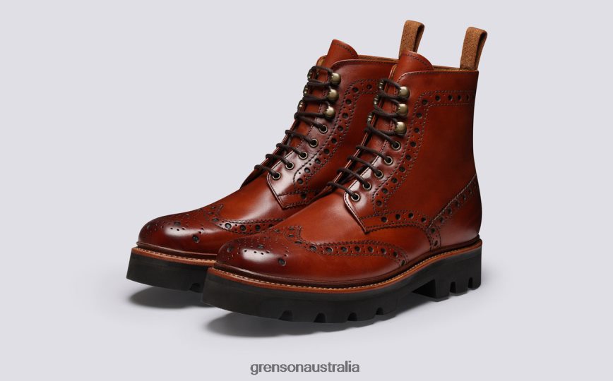 Grenson FRED Men Tan Boots LFTT6B35