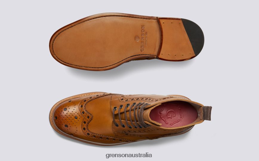 Grenson FRED Men Tan Boots LFTT6B3