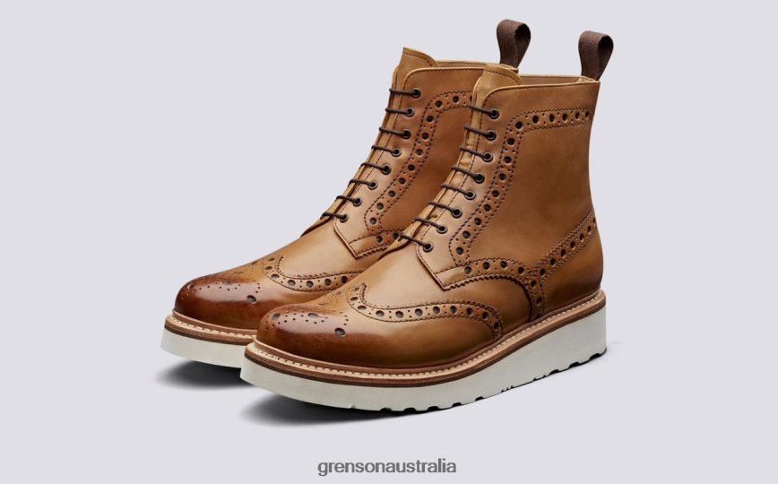 Grenson FRED Men Tan Boots LFTT6B7