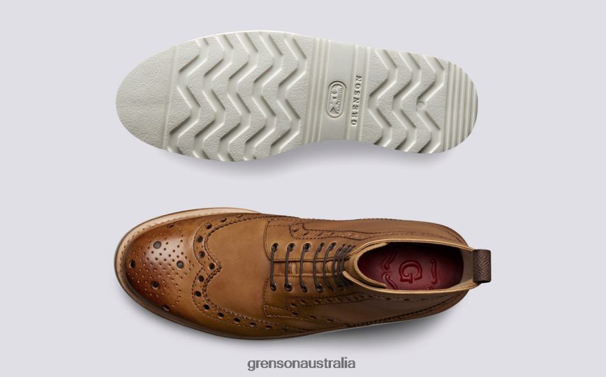 Grenson FRED Men Tan Boots LFTT6B7