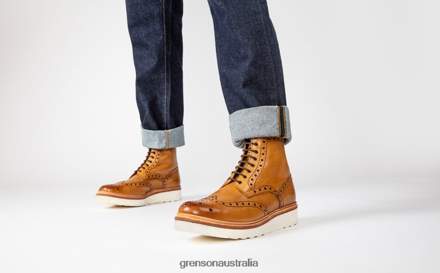 Grenson FRED Men Tan Boots LFTT6B7
