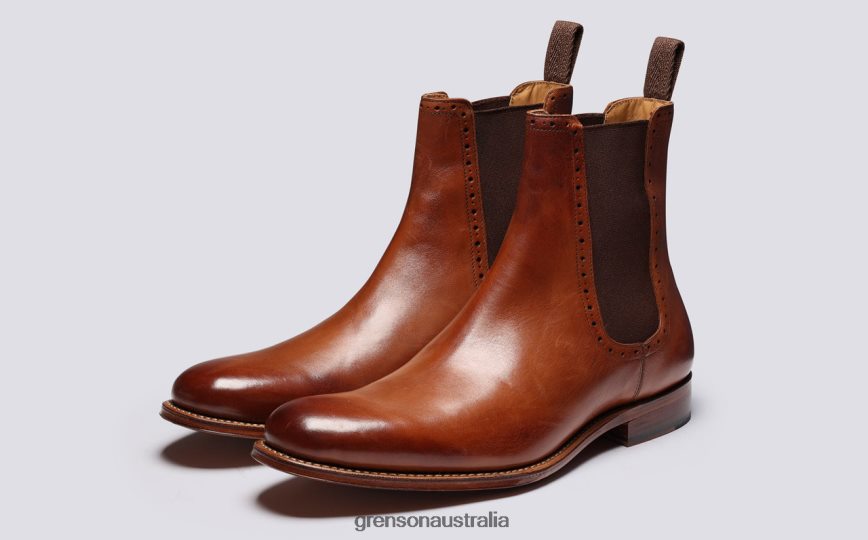 Grenson HOWARD Men Tan Handpainted Boots LFTT6B59