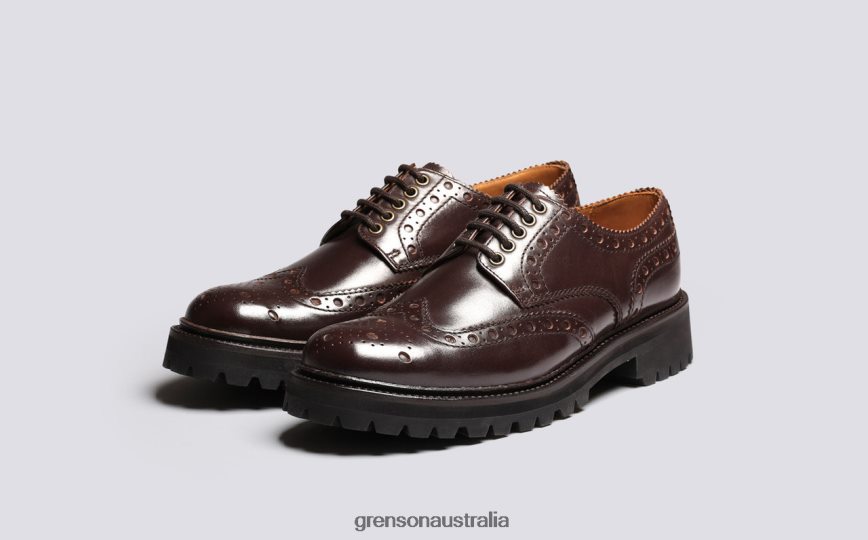 Grenson ARCHIE Men Brown Brogues Shoes LFTT6B114