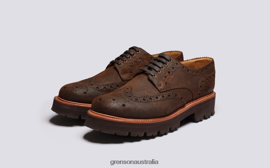 Grenson ARCHIE Men Brown Brogues Shoes LFTT6B122