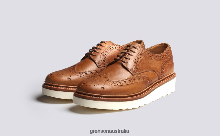 Grenson ARCHIE Men Natural Brogues Shoes LFTT6B111