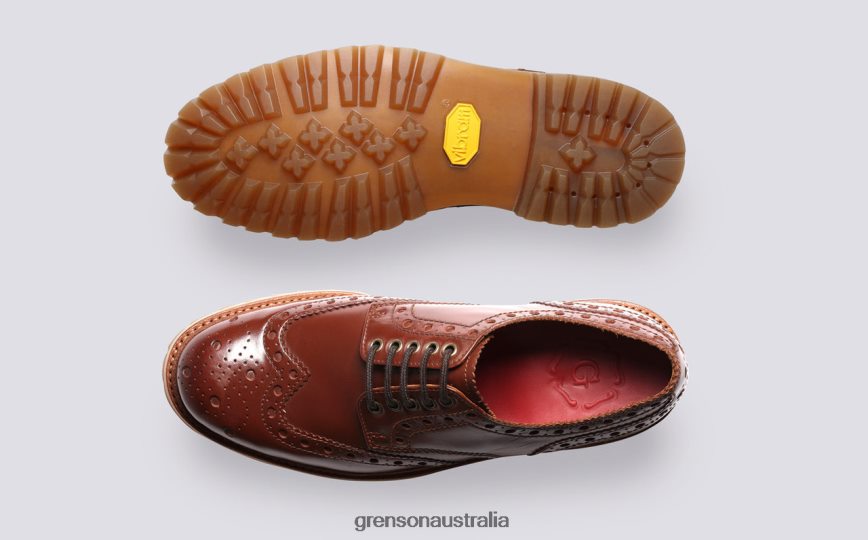 Grenson ARCHIE Men Tan Brogues Shoes LFTT6B112