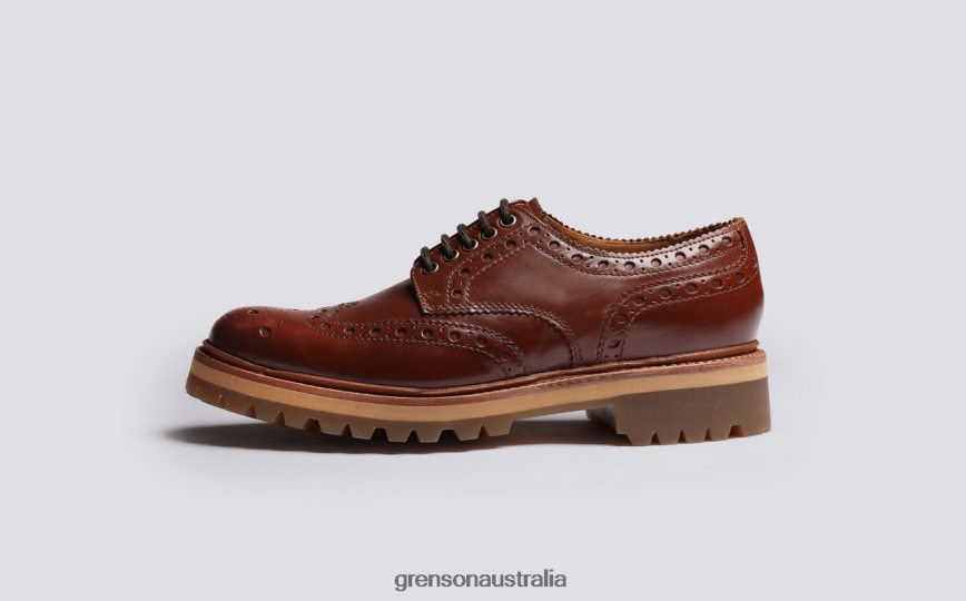 Grenson ARCHIE Men Tan Brogues Shoes LFTT6B112