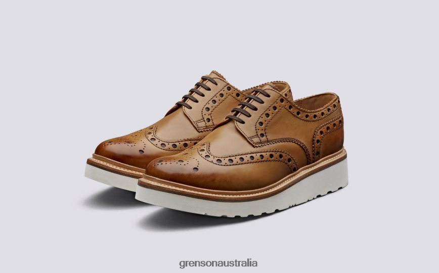 Grenson ARCHIE Men Tan Brogues Shoes LFTT6B118