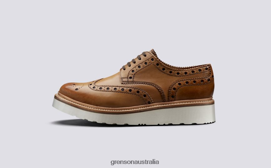 Grenson ARCHIE Men Tan Brogues Shoes LFTT6B118