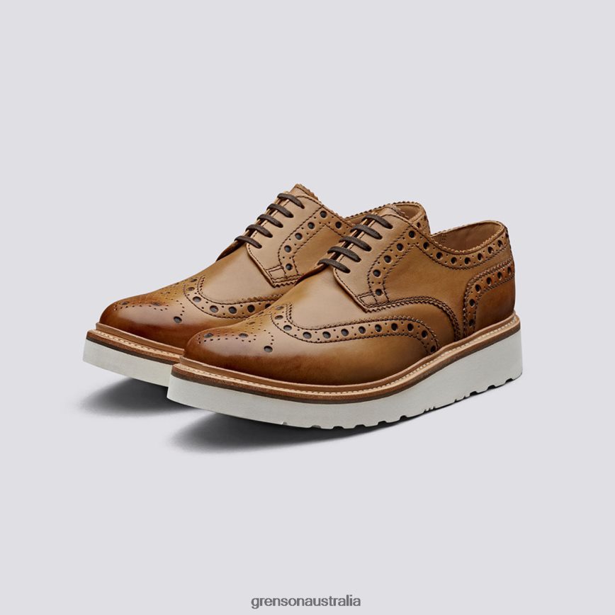 Grenson ARCHIE Men Tan Brogues Shoes LFTT6B118