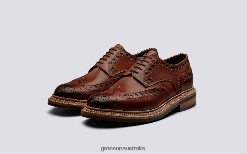Grenson ARCHIE Men Tan Brogues Shoes LFTT6B119