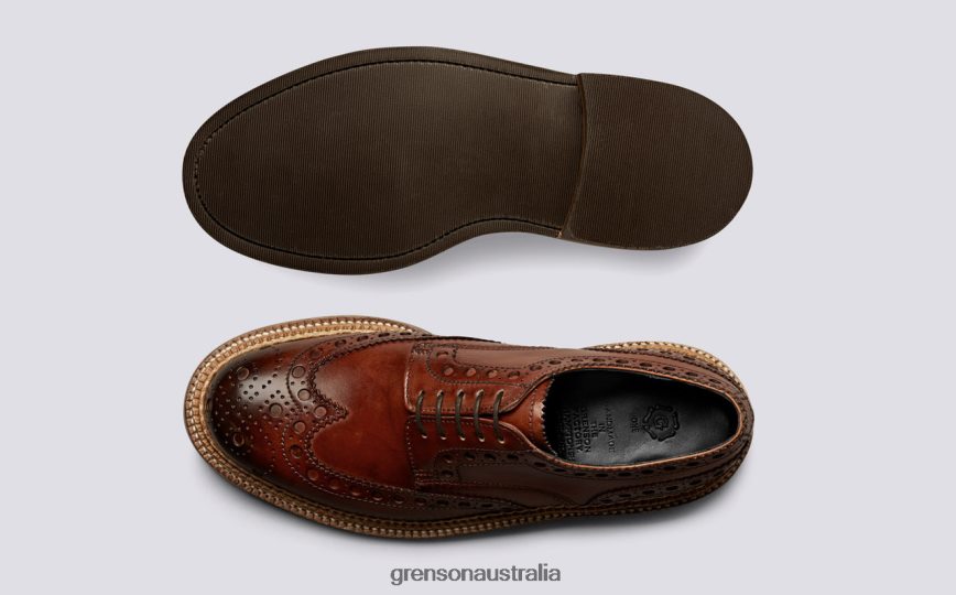 Grenson ARCHIE Men Tan Brogues Shoes LFTT6B119